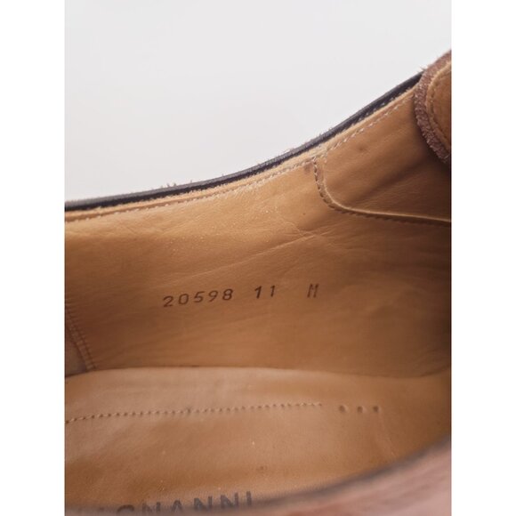 Magnanni Cordero Medallion Toe Derby Cognac Brown 20598 Brogue Dress Shoes 11 M - Picture 11 of 14